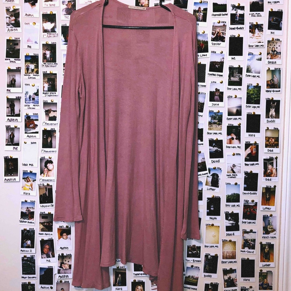 Pink cardigan